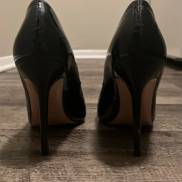 Shiny Black Lidia Talavera Heels US10 - Picture 7 of 9